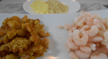 ingredients to make the crunchie shrimp