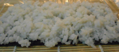 place rice front center