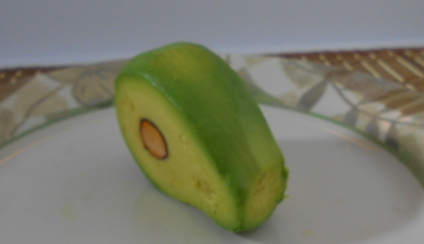avocado is peeled