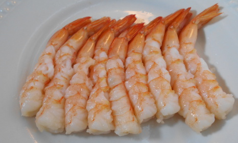 how to make shrimp into strip like shape, sushi menu