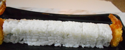 add shrimp tails to the roll